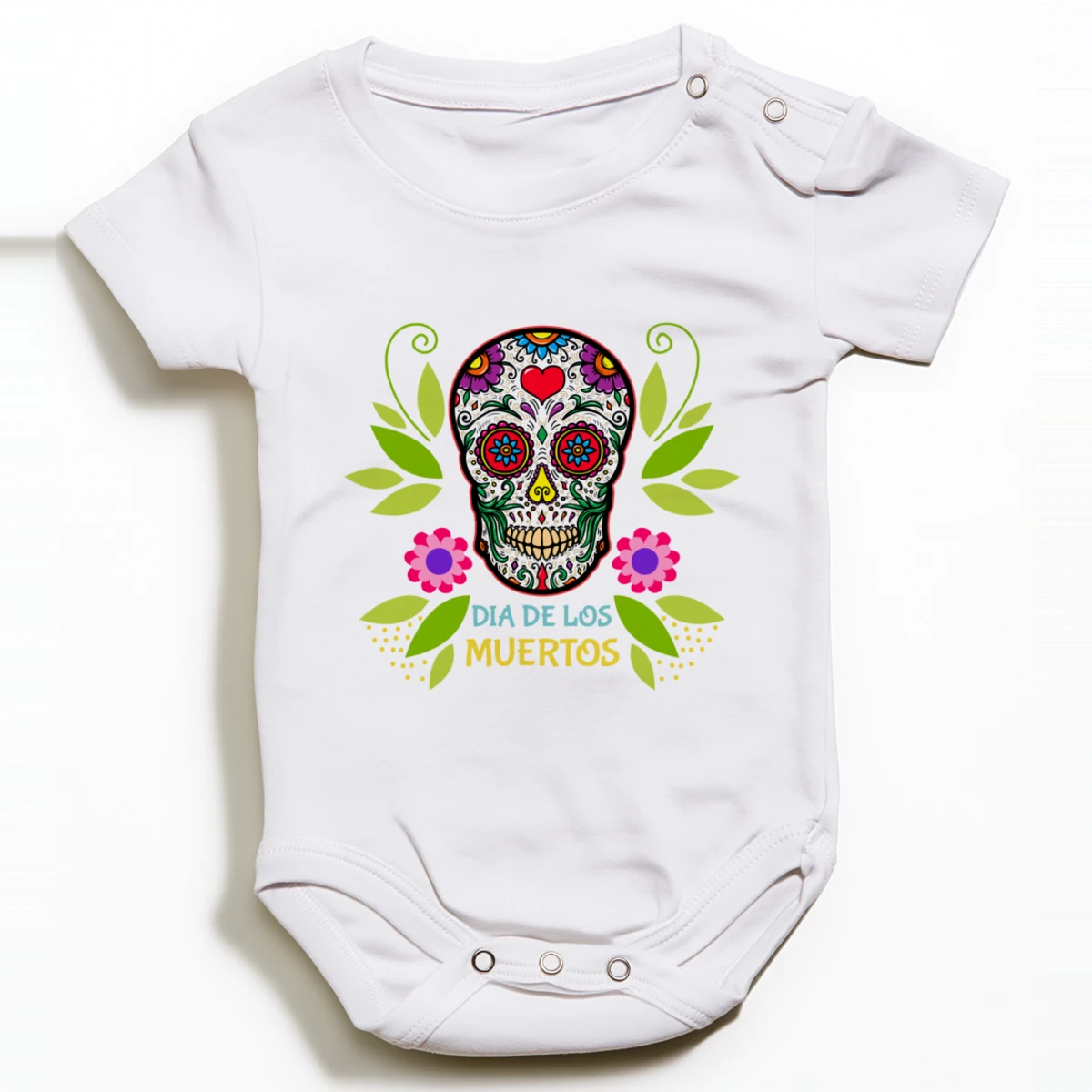 Calaverita de corazón rojo