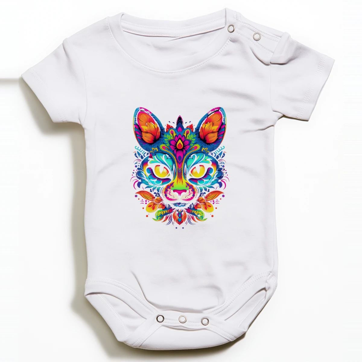 Gato catrina arcoíris