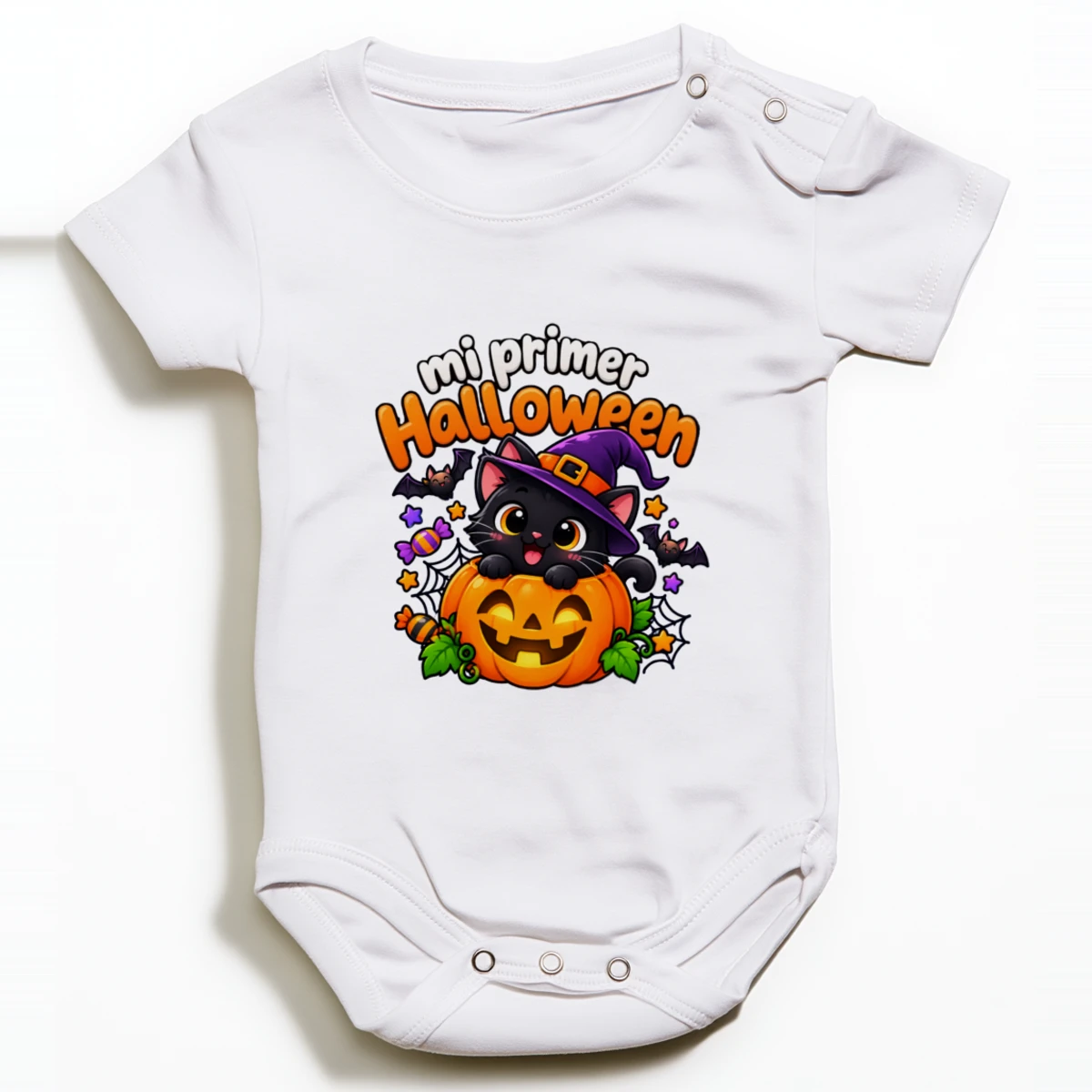 Mi primer Halloween: gato brujo