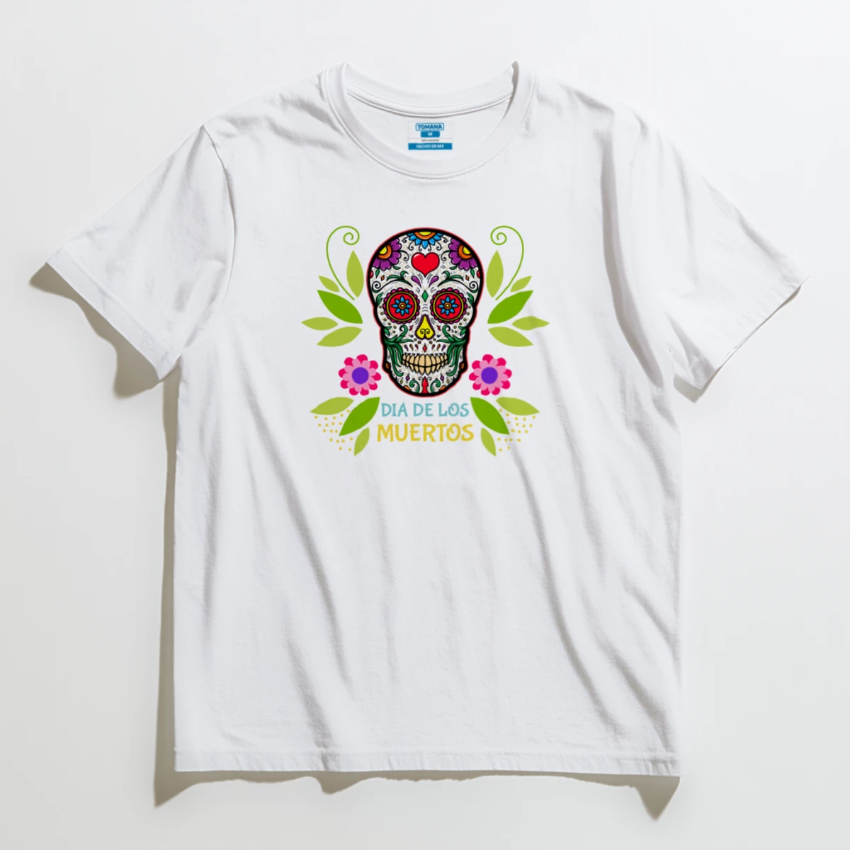 Calaverita de corazón rojo