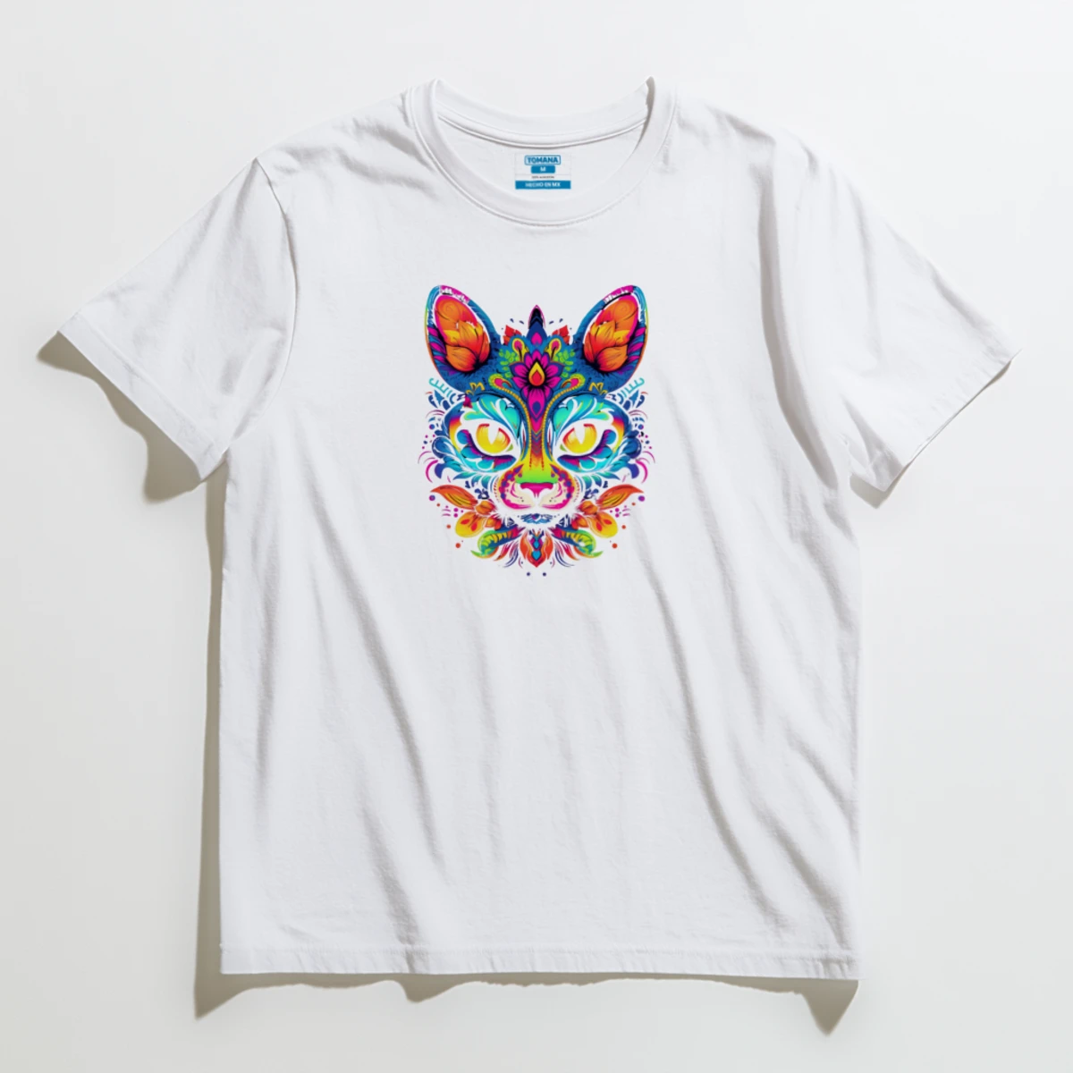 Gato catrina arcoíris
